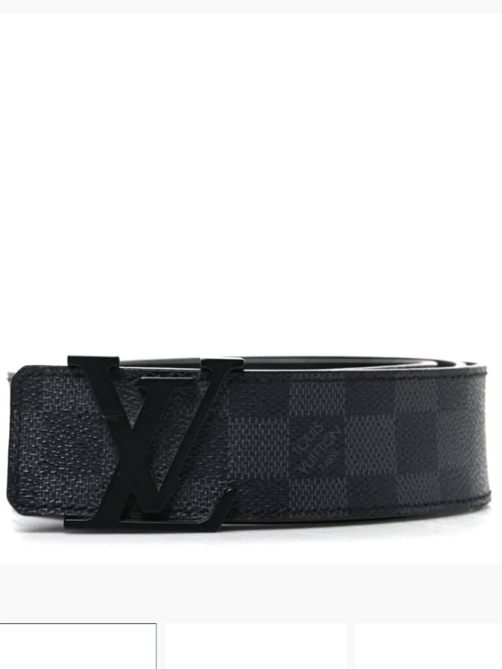 Damier Graphite 40mm LV Initiales 110/40 Belt